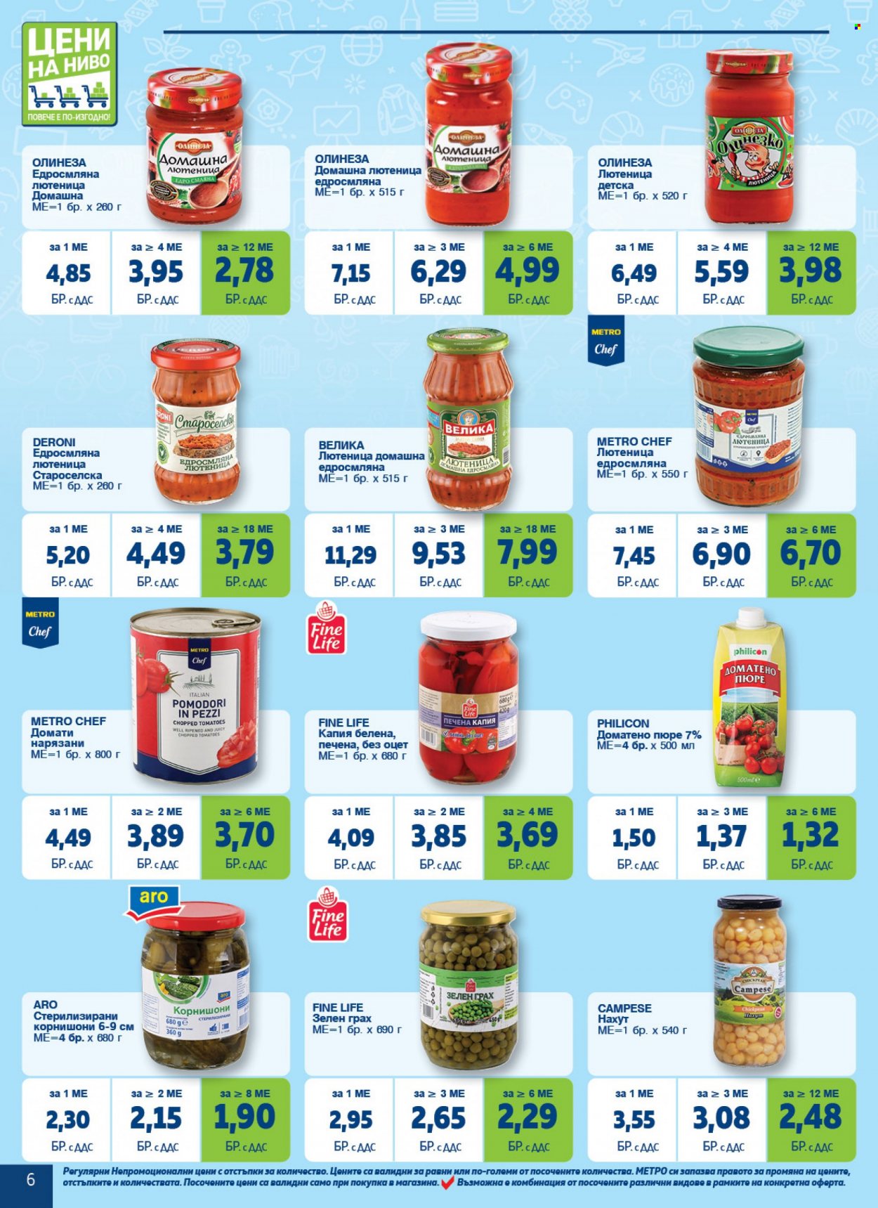 Брошура на МЕТРО - 25.05.2023 - 07.06.2023 - Продавани продукти - домати, домашна лютеница, лютеница. Страница 6.