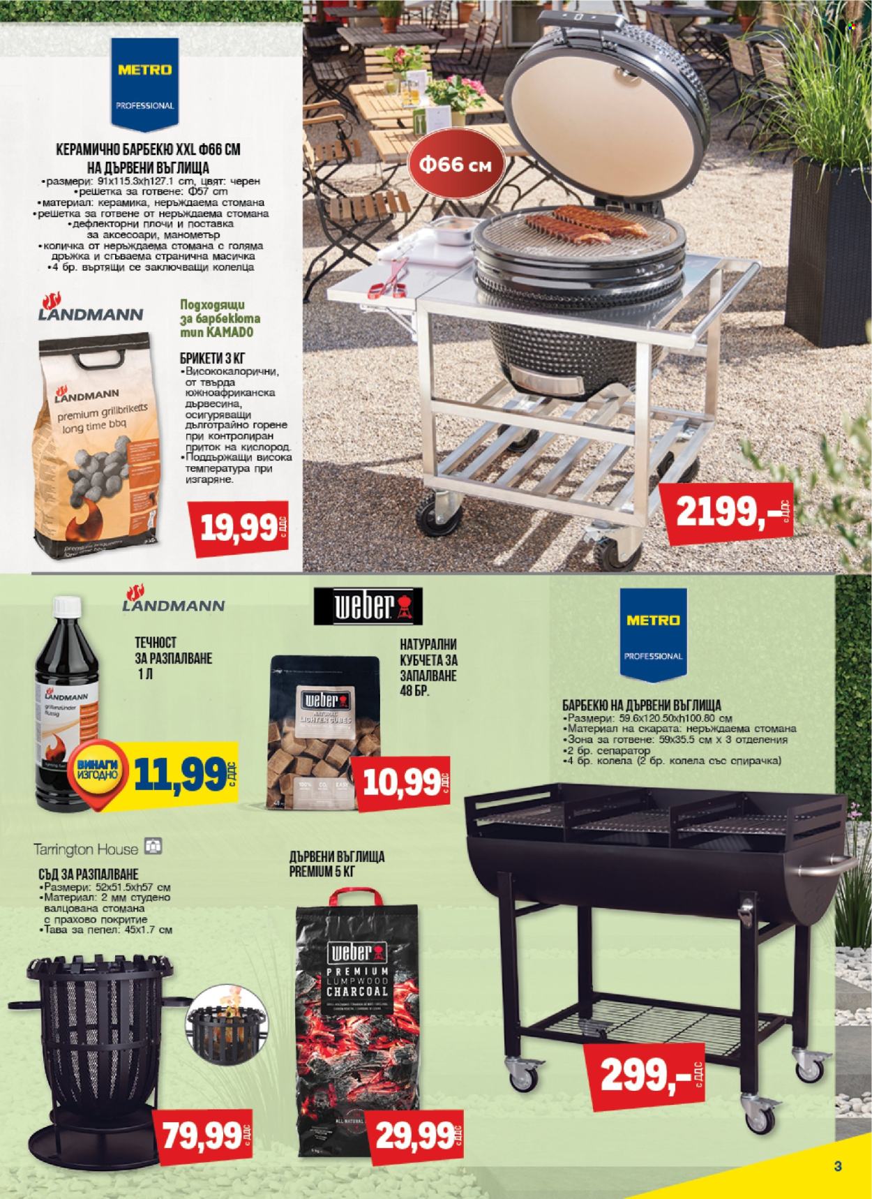 thumbnail - Брошура на МЕТРО - 11.04.2024 - 08.05.2024 - Продавани продукти - маса, количка, Charcoal. Страница 3.