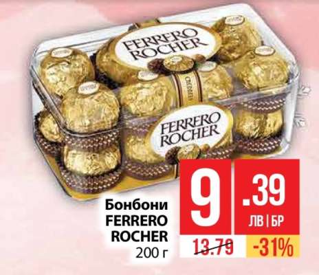 Бонбони FERRERO ROCHER