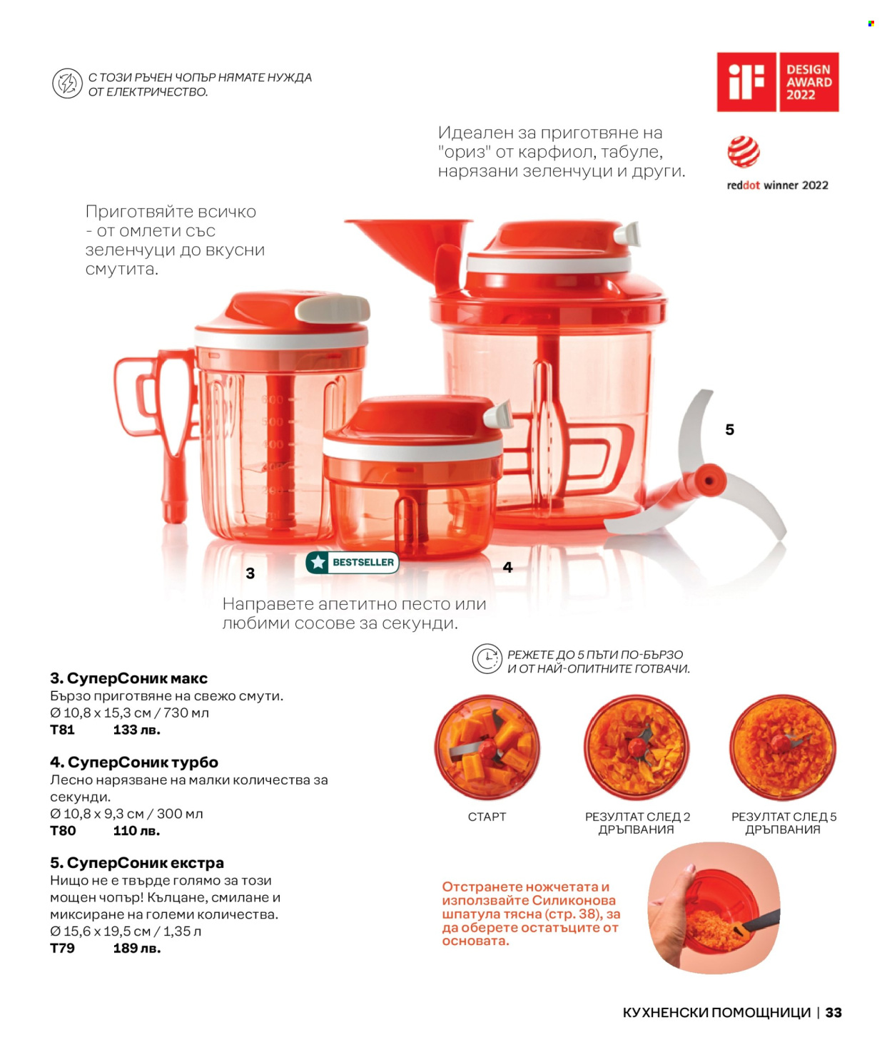 Брошура на Tupperware. Страница 1