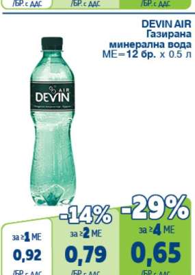 DEVIN AIR Газирана минерална вода