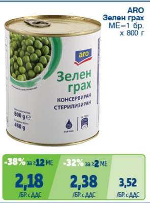 ARO Зелен грах