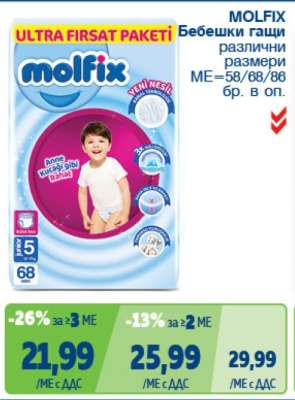 Molfix Бебешки гащи