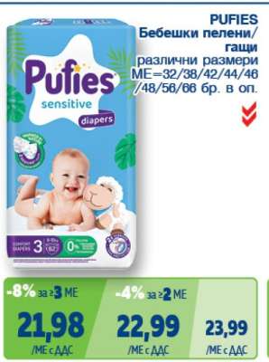 PUFIES Бебешки пелени/гащи