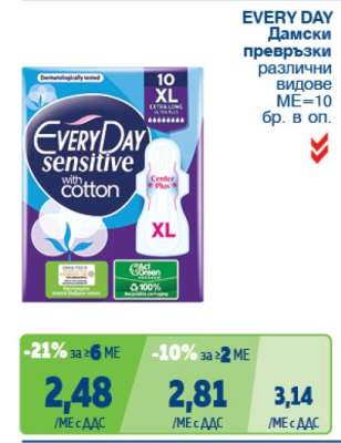 EVERY DAY Дамски превръзки