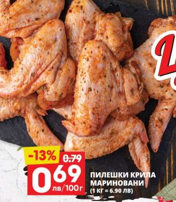 Пилешки крила мариновани