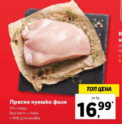 Прясно пуешко филе