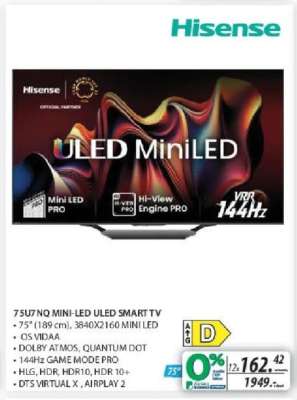 75U7 NQ MINI-LED ULED SMART TV