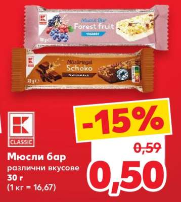 Мюсли бар
