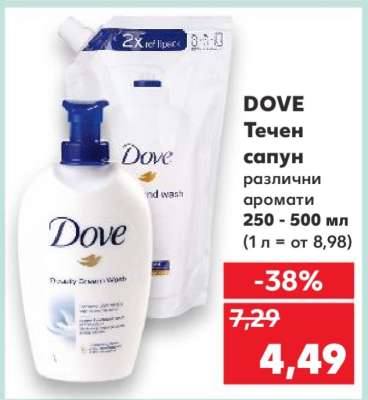 DOVE Течен сапун