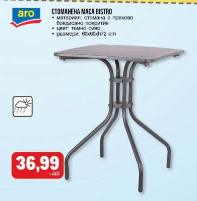 СТОМАНЕНА МАСА BISTRO