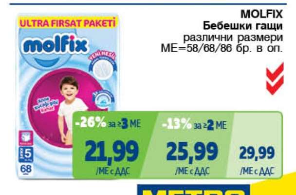 Molfix Бебешки гащи