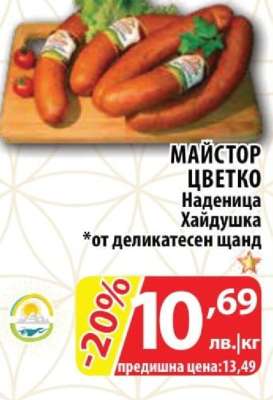 МАЙСТОР ЦВЕТКО Наденица Хайдушка