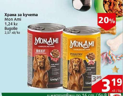 Храна за кучета Mon Ami