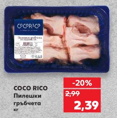 COCO RICO Пилешки гръбчета