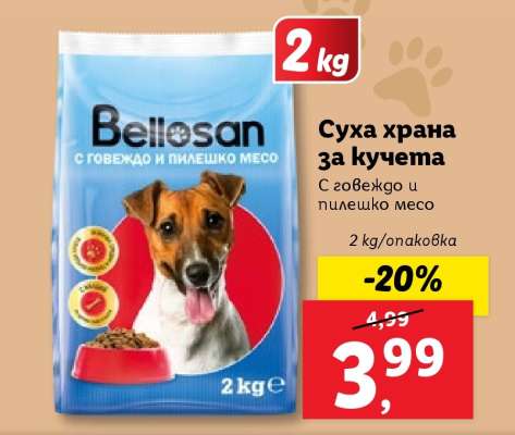Суха храна за кучета Bellosan
