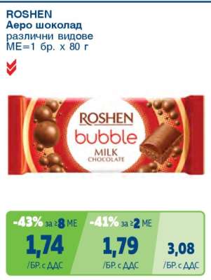 ROSHEN Аеро шоколад