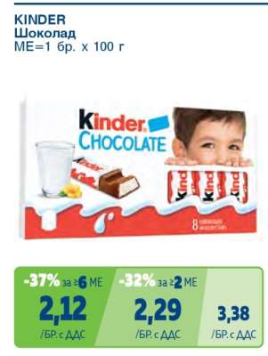 KINDER Шоколад