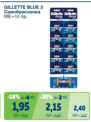GILLETTE BLUE 3 Самобръсначка