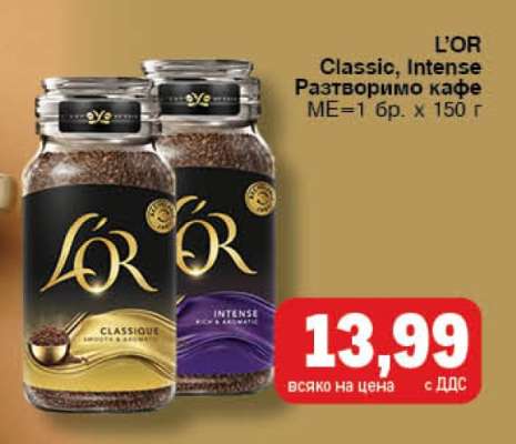 L'OR Classic, Intense