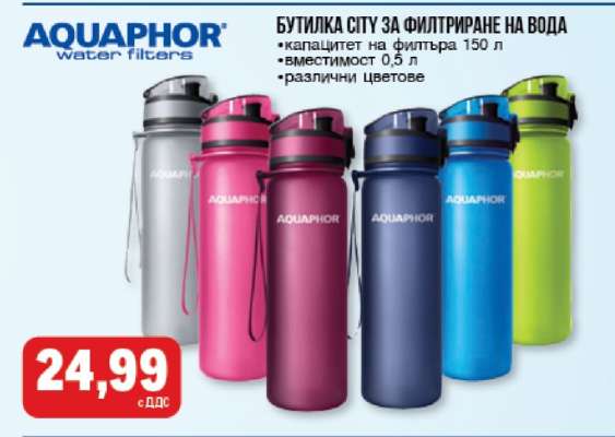 БУТИЛКА СИТУ ЗА ФИЛТРИРАНЕ НА ВОДА
