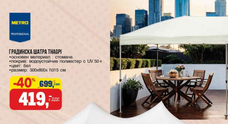 ГРАДИНСКА ШАТРА THAPRI