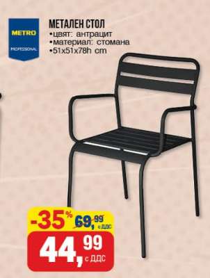 МЕТАЛЕН СТОЛ