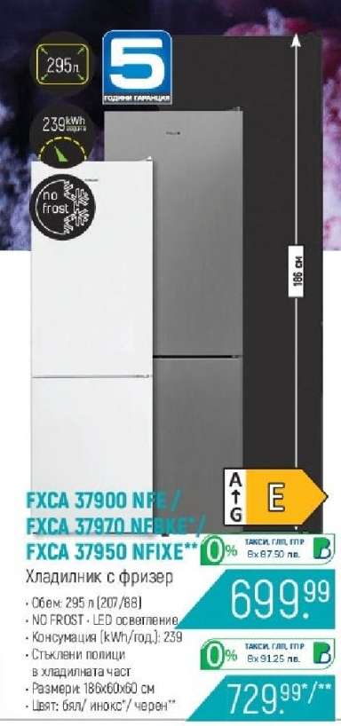 FXCA 37900 NFE / FXCA 37970 NFEK/E / FXCA 37950 NFIXE