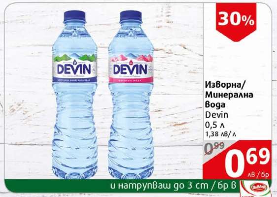 Изворна/Минерална Вода Devin