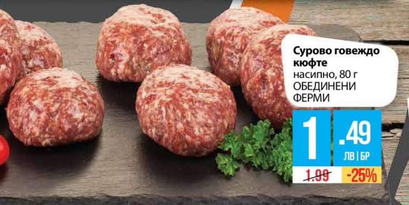 Сурово говеждо кюфте
