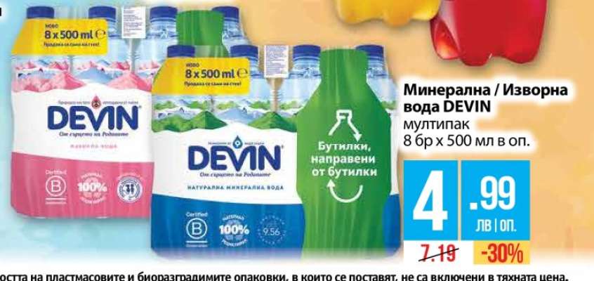 Минерална/Изворна вода Девин