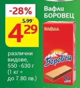 Вафли БОРОВЕЦ