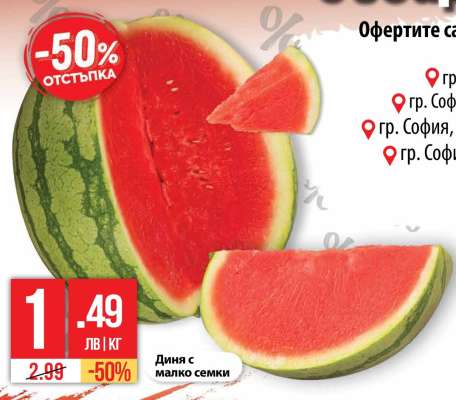 Диня с малко семки