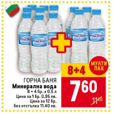 ГОРНА БАНЯ Минерална вода