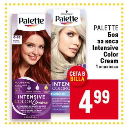 PALETTE Боя за коса Intensive Color Cream