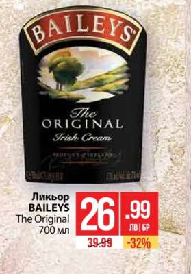 Ликьор BAILEYS The Original