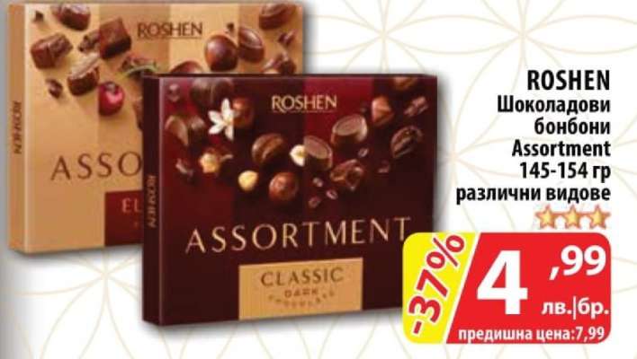 ROSHEN Шоколадови бонбони Assortment