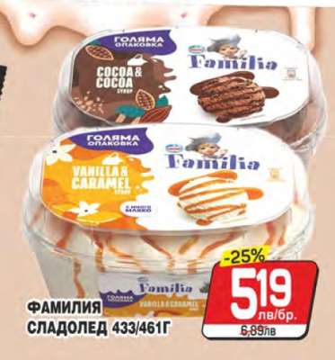ФАМИЛИЯ СЛАДОЛЕД 433/461Г