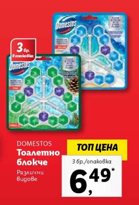 DOMESTOS Тоалетно блокче