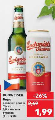 Budweiser Бира