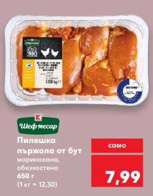 Пилешка пържола от бут