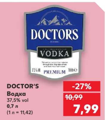 DOCTOR'S Водка