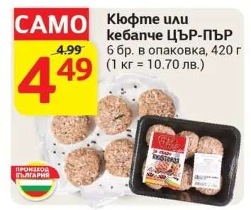 Кюфте или кебапче ЦЪР-ПЪР