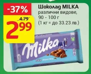 Шоколад Milka
