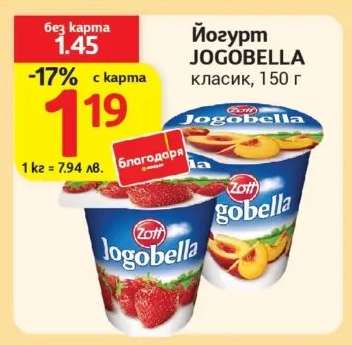 Йогурт Jogobella