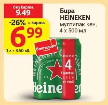 Бира Heineken