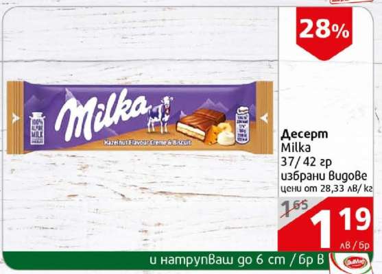 Десерт MILKA