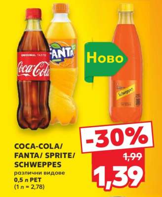 COCA COLA/FANTA/SPRITE/SCHWEPPES