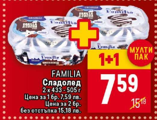 FAMILIA Сладолед