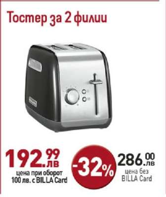 Тостер за 2 филии